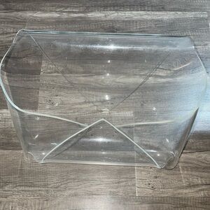 VINTAGE ✨TRANSPARENT MAGAZINE RACK / VINYL HOLDER, 1970s-1980s